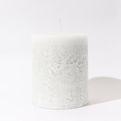 Medium White Cathedral candle, hand made in Australia