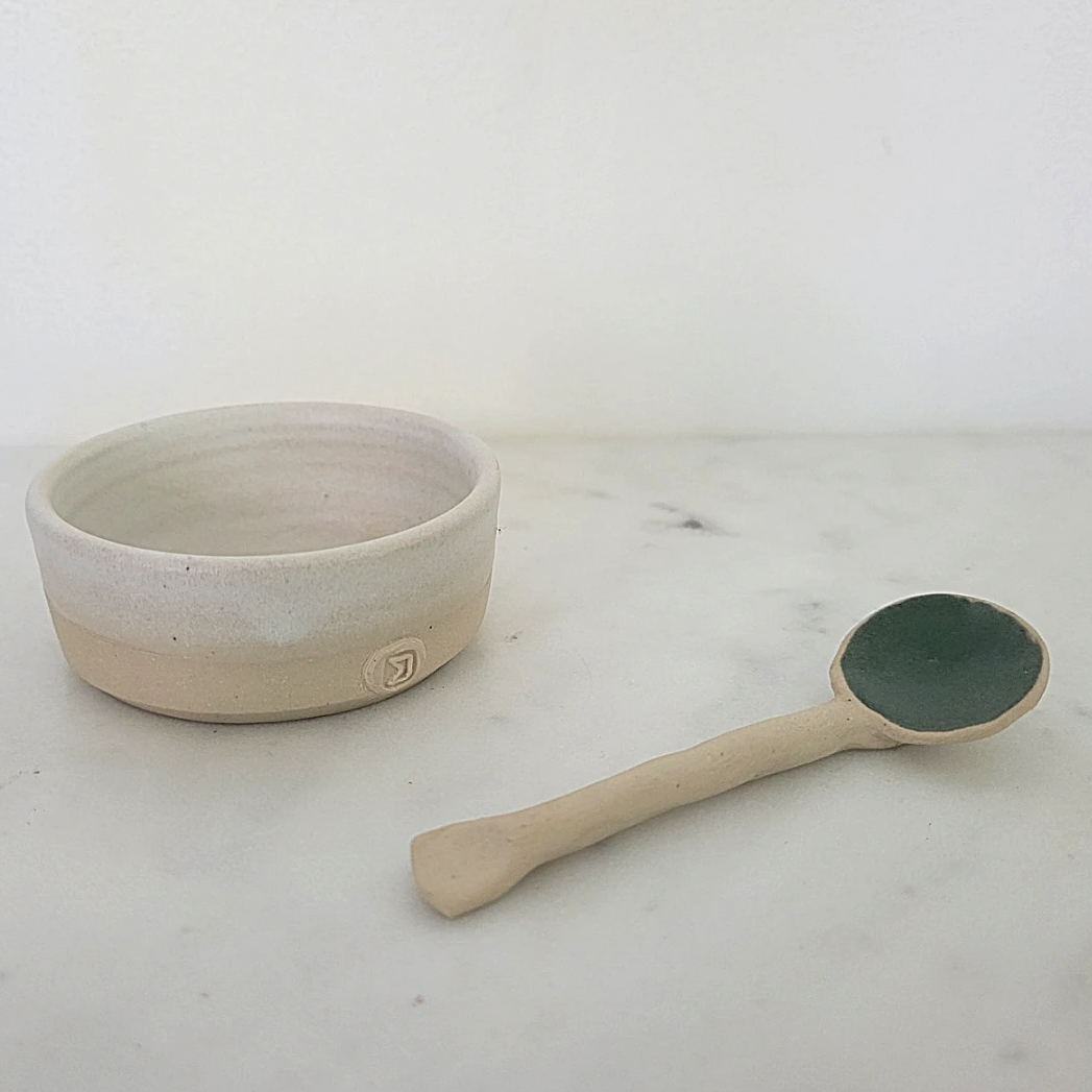 Teal Ceramic Spoon 