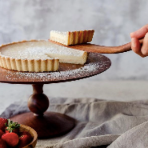 Celebrate with our large Beads and Covs wooden cake stand, handcrafted in sustainable Western Australia.