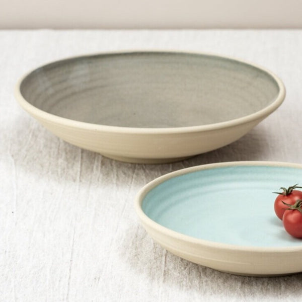 Ceramic Shallow Bowls by Katherine Mahoney