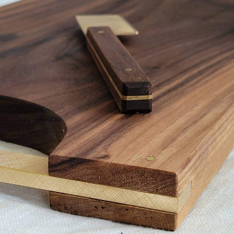 handcrafted wooden cheese board