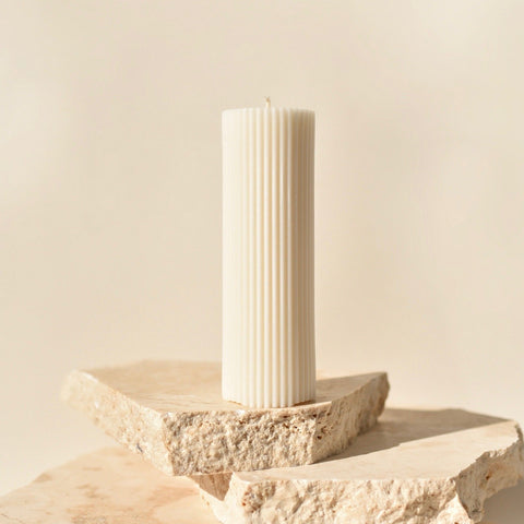 Column Pillar Candle, Natural Cream