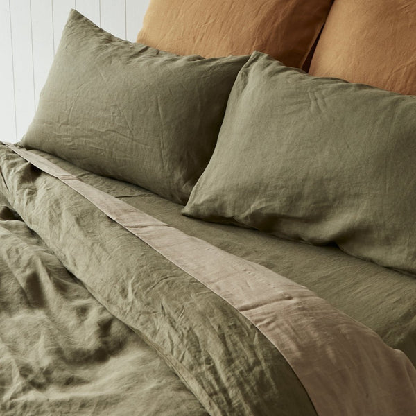 Montauk Style Pure Linen Quilt Cover