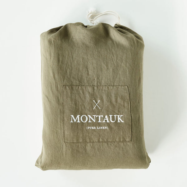Montauk Style pure linen fitted sheet