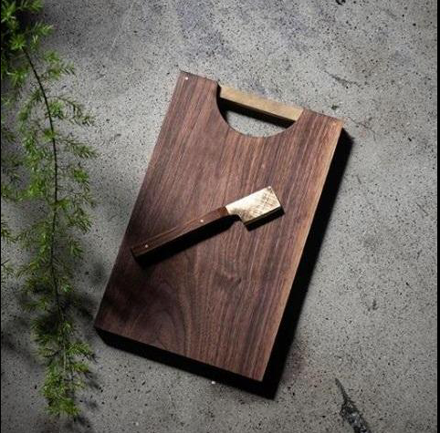 Handcrafted Cheese Board and Cheese Knife