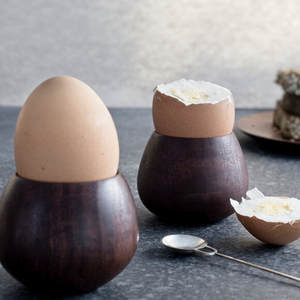 Our beautiful wooden egg cups bring both craftsmanship and functionality to the breakfast table. They are sleek and contemporary, perfect for both hard and soft boiled eggs. Turned from a single piece of Western Australian sustainable timber.