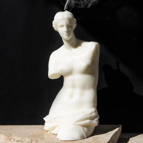 Venus Bust Sculpture Candle by the Ancient Candle Co. - As featured in Vogue Australia