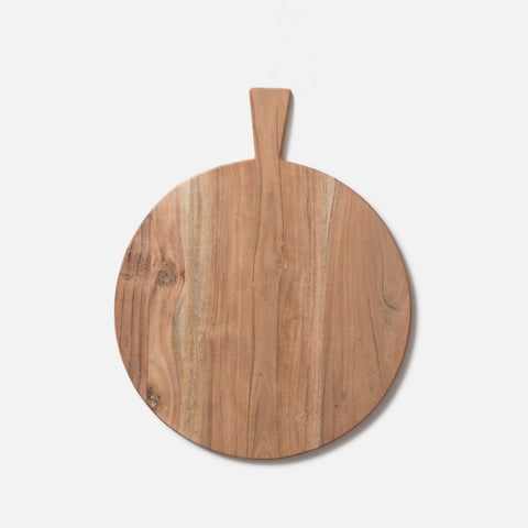 round Wooden serving board, cheeseboard