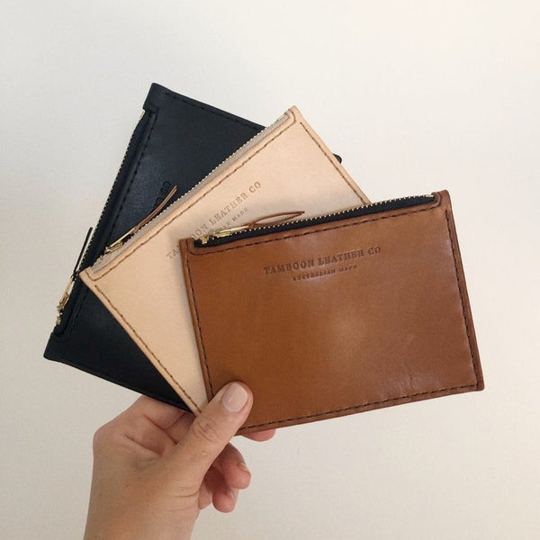 Hand Stitched Leather Card Wallet