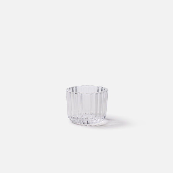 kim and eve_citta_clear glass tealight candle holder